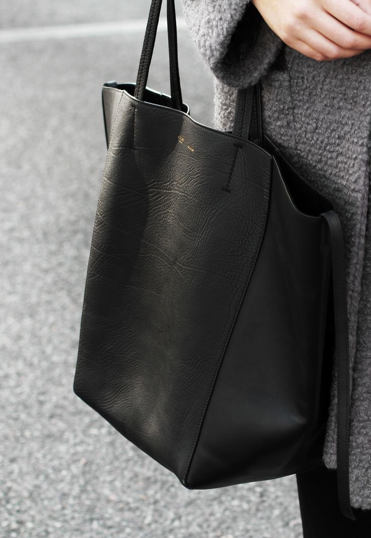 Black Leather Tote Bag | All Fashion Bags