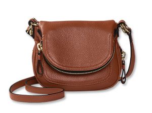 Brown Leather Saddle Bag