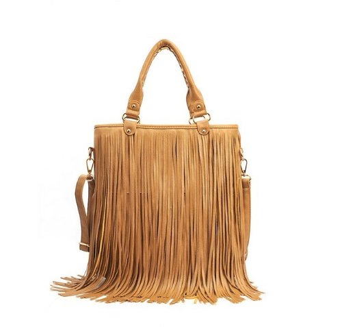 Brown Fringe Bag - All Fashion Bags