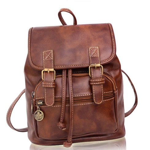 Leather School Bag - All Fashion Bags