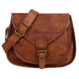 Leather Saddle Bag