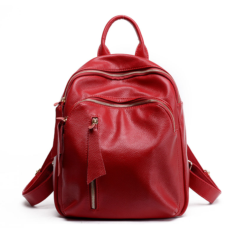 Leather School Bag - All Fashion Bags