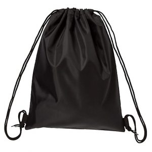 Black Drawstring Bag - All Fashion Bags