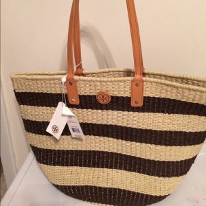 Straw Tote Beach Bag