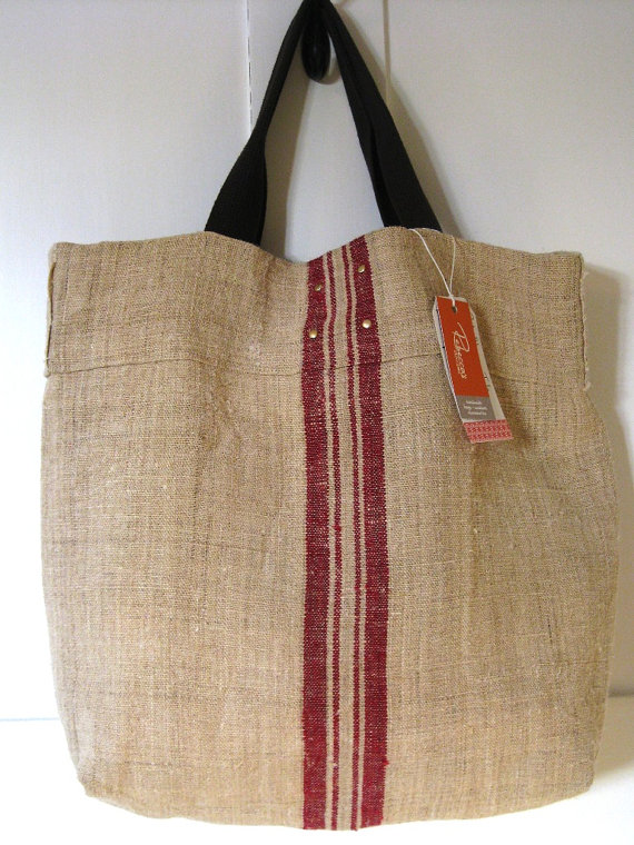 Burlap Tote Bags - All Fashion Bags