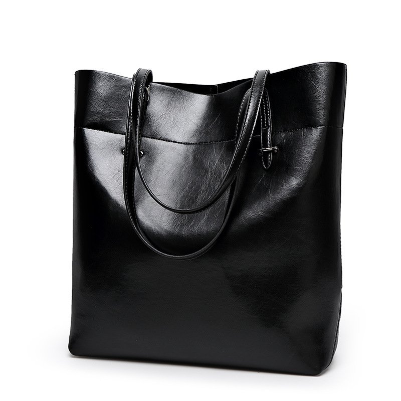 Black Leather Tote Bag – All Fashion Bags