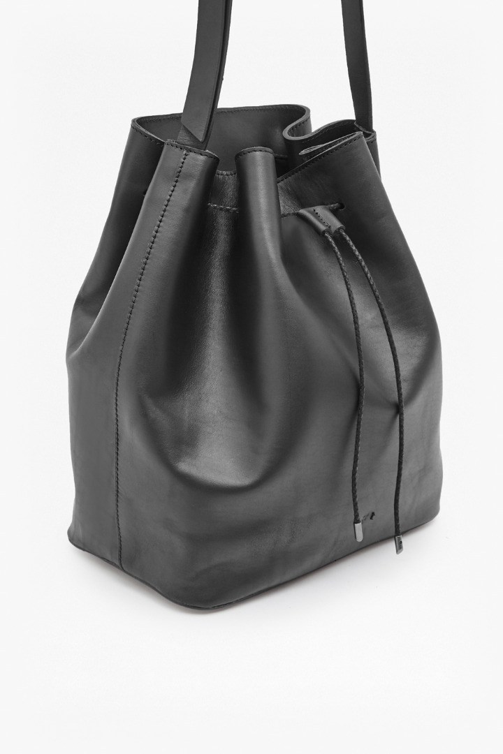 Leather Bucket Bag - All Fashion Bags