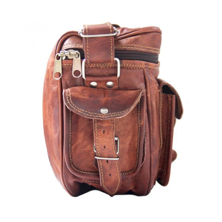ladies leather camera bag