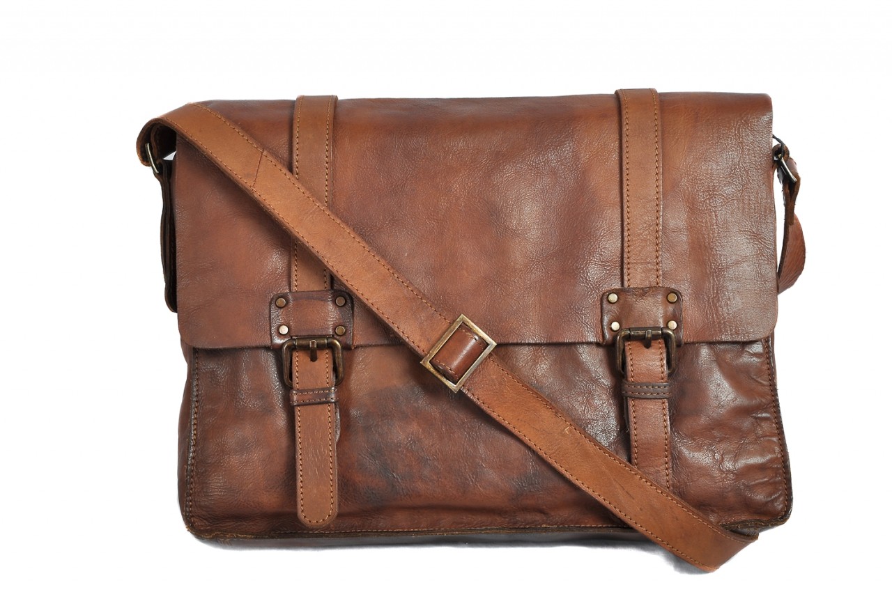 Vintage Leather Messenger Bag - All Fashion Bags