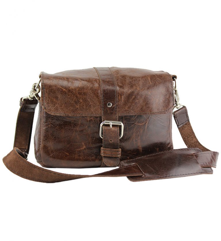 ladies leather camera bag