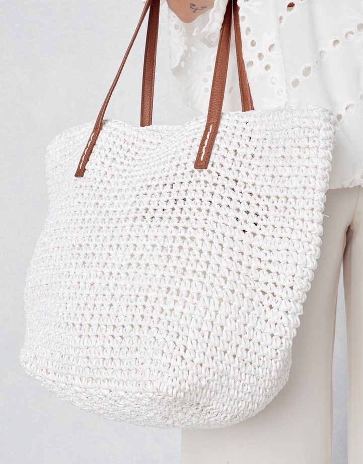 White Beach Bag - All Fashion Bags