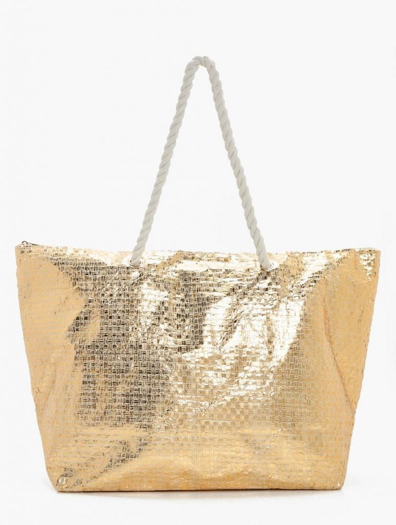 Gold Beach Bag All Fashion Bags