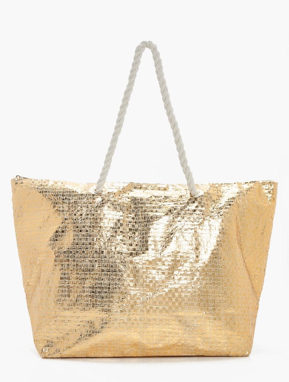 gold beach bag