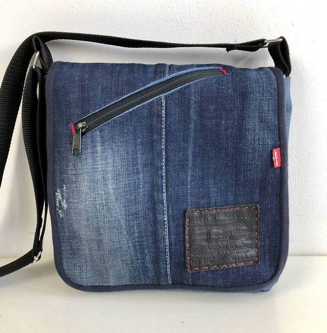 Denim Messenger Bag - All Fashion Bags