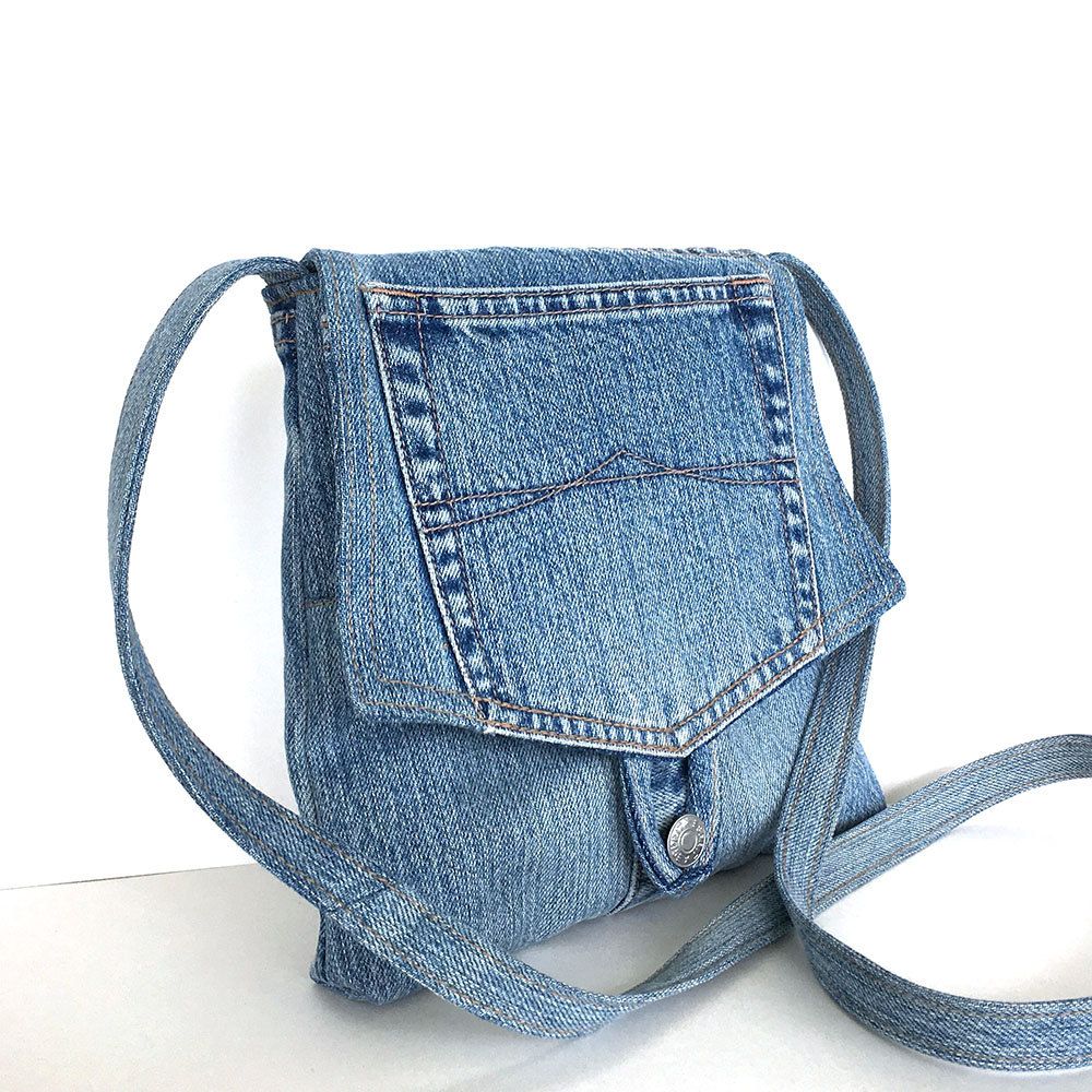 Denim Messenger Bag - All Fashion Bags