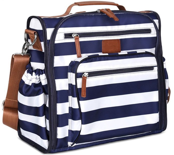 Striped Diaper Bag - All Fashion Bags