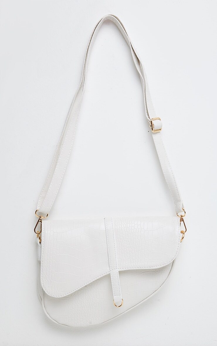 White Saddle Bag - All Fashion Bags